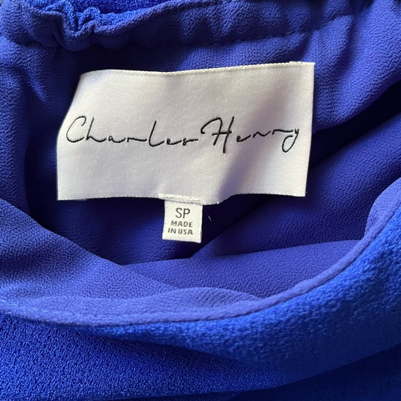 Charles Henry Off The Shoulder Royal Blue Dress in Size M Petite - Picture 4 of 4